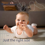 Bambeado Baby Teether Toy: Dibly - The Dino Baby Teething Toys BPA-Free Teethers Inspired by Nature with Natural Rubber Pacifier