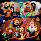 Libima 9 Pcs Mini Stuffed Animals Keychains 3.15 Inch Small Plush Cute Ornaments Bulk Toys for Baby Shower Birthday Party Decors Gift Bags Fillers Halloween Christmas Basket Stuffers(Monsters)