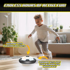 Hover Soccer 2 Pack from The Makers of Stomp Rocket – LED Lights and Padded Bumpers Indoor Air Soccer Toy for Boys Girls Ages 3 4 5 6 7 8 + Fun Games