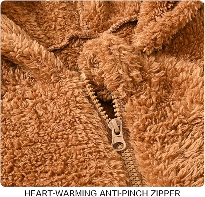 Baby Fleece Jumpsuits Infant Bear Ear Snowsuit Newborn Hooded Romper Warm Coat