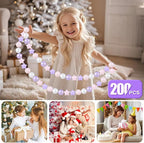 GOGOSO Balls for Ball Pit - Plastic Ball for Toddlers 1-3, Baby Kids Ball Pool Decoration 50 100 200 300 500 1000 (A Purple+Pink+White+Clear, 200 Balls)