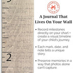 Boho Growth Chart for Wall - Height Board Growth Chart Wooden Growth Chart for Wall Kids Measuring Chart for Wall Height Chart Growth Chart for Kids (Loved Beyond Measure, Gray)