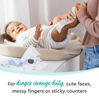 Hypoallergenic & strong Baby Wipes with 99% Water, Unscented & Plastic-Free, 12 resealable Packs (864 Wipes Total)