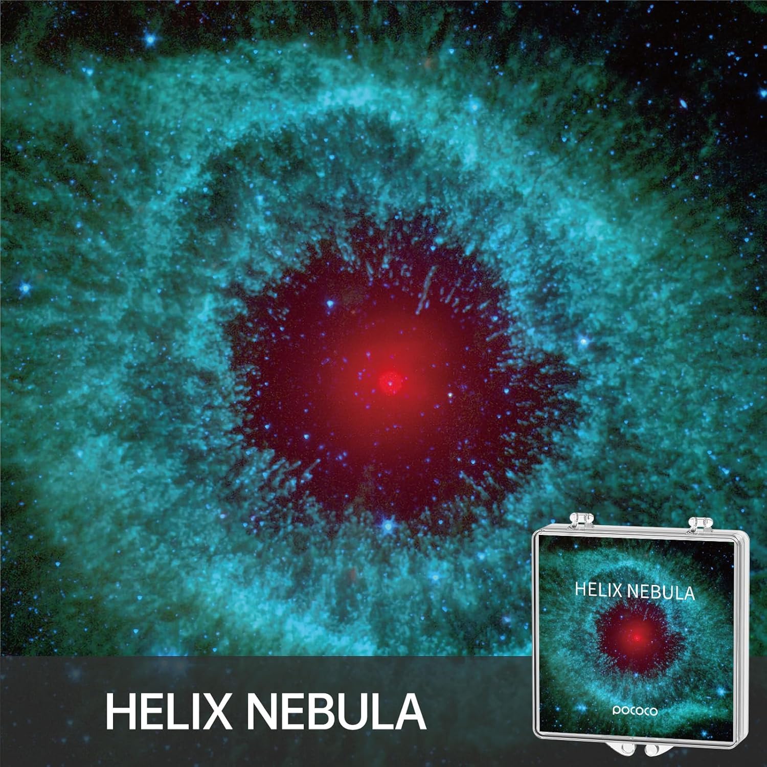 POCOCO Fixed Star and Nebula Series Galaxy Star Projector Night Light Discs: Realistic Galaxy Patterns, 5K Ultra HD, 96% Light Transmission, High Brightness - 6-Piece Pack (Projector Not Included)