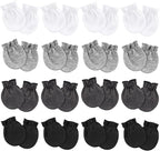 Newborn Baby Mittens No Scratch Cotton Elastic Wrist Gloves Infant Toddler Mittens for Baby Boy Girl 0-6 Months