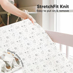 KeaBabies 2-Pack Baby Crib Sheets for Boys, Girls - 52x28 Viscose Derived from Bamboo Toddler Bed Sheets Neutral, Fitted Crib Mattress Cover for Standard Baby Bedding, Soft & Cozy (KeaSafari)