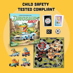Raincorn Games - Dinosaur Rally Card & Dice Kids Board Game for Ages 4 - Family Games, Classroom Activities for Kids Learning
