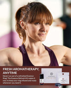 Essence Wearable Aromatherapy Nasal Diffuser – Coffee Essential Oil Nose Ring Silicone Inhaler for Stress & Mood Support - Made in USA & Travel-Friendly