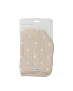 Little Unicorn Ultra-Absorbent Premium Burp Cloth 2 Pack | Soft on Baby's Skin | Larger Size | Ergonomic Design | Set of 2 (Taupe Cross)