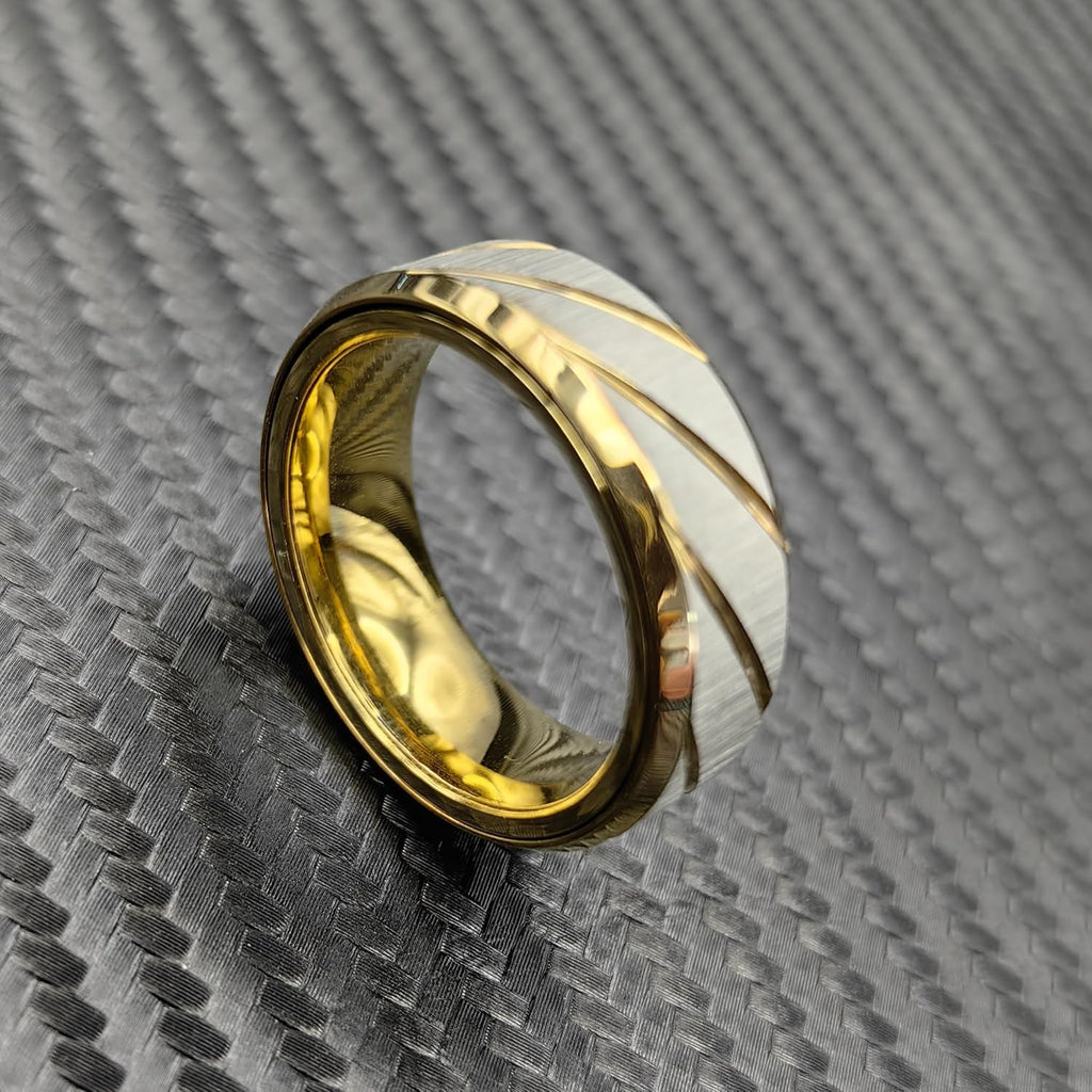 EDC Fidget Slider Fidget Toy Adult Stress Relief Metal Ratchet Ring Jewelry ADHD Recreational Fidget Toy Tactile Coin (Golden, 12)