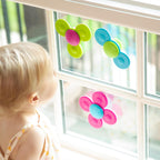 Fat Brain Toys Whirly Squigz - 3 Silicone Spinners for Toddlers & Kids, 10 mos+