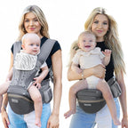 Baby Carrier Pro, MOMTORY Safety-Certified 6-in-1 Ultra Storage Baby Carrier Newborn to Toddler, Detachable Baby Holder Carrier with Hip Seat, Ergonomic Cozy Baby Front and Back Carrier for 7-50lbs