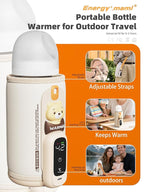 Portable Bottle Warmer for Travel, Baby Bottle Warmer for Breastmilk & Formula, Milk Warmer on The Go, Accurate Temperature Control, Retain Nutrients