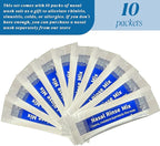 Deepdeem Nasal Irrigator Syringe – Sinus & Allergy Relief with Gentle Nasal Irrigation for Congestion, Portable Home & Travel Use, Includes 10 Saline Flush Packets, BPA-Free & Easy to Clean 60ml