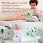 Cloud B Twilight Buddies Dragon Plush Night Light | Star and Constellation Projector in 3 Colours | Auto Shut-Off | from Birth