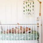 Sorrel + Fern Baby Crib Mobile (White Butterflies) - Baby Shower Gift Nursery Decoration for Boys & Girls