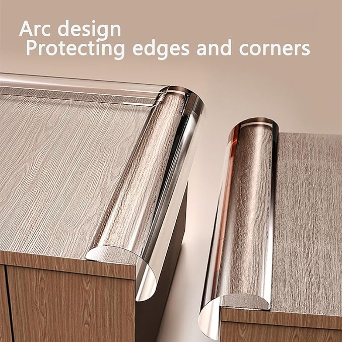 Edge Protector Strip, Corner Protector Baby,Corner Protectors for Furniture with3M Adhesiveft，Crib Rail Covers for Teething Safe for Table, Fireplace (0.6x0.6 in Width 13.1 ft Length)