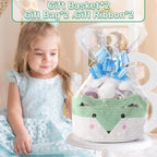 Large Baby Basket Toy Storage 3 Pack, (20"x13.8") Woven Baby Laundry Basket, Stuffed Animal Storage.