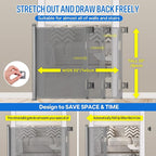 Retractable Baby Gate, Extra Wide Safety Kids or Pets Gate, 33” Tall, Extends to 55” Wide, Mesh Safety Dog Gate for Stairs, Indoor, Outdoor, Doorways, Hallways, Easy to Wipe(Grey)