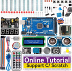 SunFounder The Most Complete Starter Project Kit Compatible with Arduino IDE Mega 2560 R3 Mega328 Nano Mega2560, Scratch Coding, Included 42 Online Tutorials