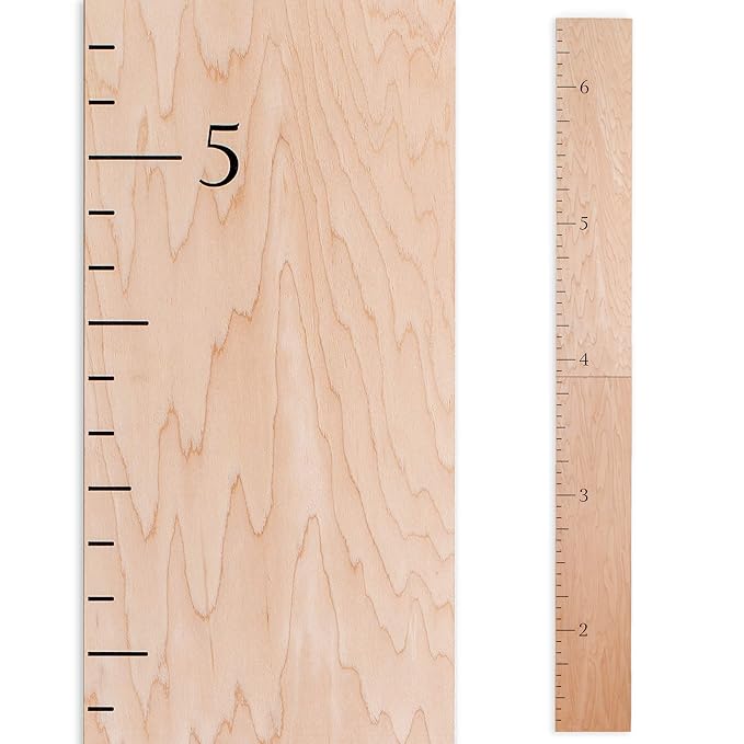 Wood Growth Chart for Wall - Growth Chart Wood Growth Chart for Kids Wooden Ruler Growth Chart Child Height Wall Chart Grow Chart for Wall Kids Wall Ruler Height Chart-Modern Natural
