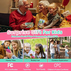 Walkie Talkies for Kids, 3 Miles Long Range 22 Channels 2 Way Rechargeable Kids Walkie Talkie with Flashlight for Camping Hiking Indoor Outdoor Toy 3 4 5 6-12 Boy Girl Birthday Gifts 2 Packs