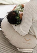 Linen Cover for Nursing Pillow • Premium Quality 100% Organic Oeko-Tex Standard • Cover for Breastfeeding and Bottle Feeding Pillow • Soft and Breathable • Only Cover (Natur linen)