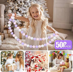 GOGOSO Balls for Ball Pit - Plastic Ball for Toddlers 1-3, Baby Kids Ball Pool Decoration 50 100 200 300 500 1000 (A Purple+Pink+White+Clear, 500 Balls)