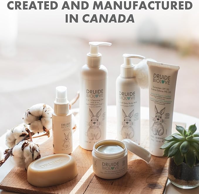 BioLove Druide Relaxing Foaming Bath – Bubble Bath for Babies & Kids – Made with Essential Oils, Vegan & Sulfate-Free Formula, 250 ml (8.4 oz.) Chamomile, Orange, Star Anise