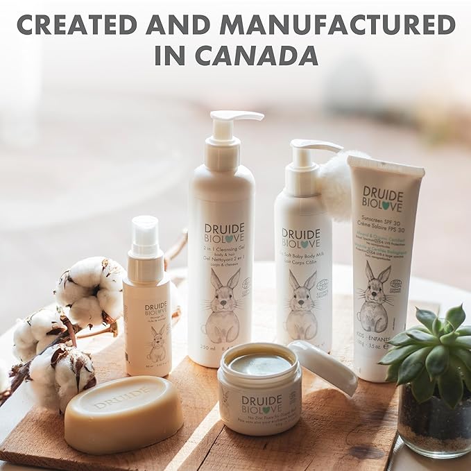 2-in-1 Cleansing Gel Body & Hair – Baby Shampoo & Wash, Sulfate-Free, For Children Prone to Eczema – 250 ml (8.4 oz.) Chamomile, Orange, Star Anise