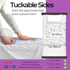 Hygge Sheets® Potty Training Pee Pads for Kids, Toddlers - 2 Pack - 100% Waterproof, Non Slip Bed Wetting Pad for Twin Beds - Washable, Reusable Mattress & Sheet Protector - Unicorn