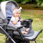 Accmor Stroller Steering Wheel Toy, Pretend Driving Simulated Steering Wheel for Baby Stroller Shopping Carts, Universal Detachable Funny Stroller Shopping Carts Toy Attachment Accessories