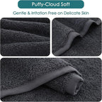 Baby Washcloths 12 Pack, 10x10 inch Heavenly Soft Wash Cloths for Face and Body, Gentle & Safe White Face Towels on Sensitive Skin, Baby Essentials Bath Shower Gifts for Infant Kid Toddler Children