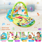 UMIKU Baby Play Mat Baby Toys Tummy Time Mat Activity Center for Newborn Infant Piano Tummy Time Music & Light Infant Boy Girl Gifts for Babies Toys 0-3 3-6 6-12 Months, Dinosaur Style