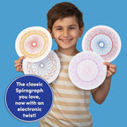 Spirograph Electric Machine - Arts and Crafts, Kids Toys, Art Supplies, Craft Supplies, Drawing Kit, Spiral Art, Classic Gear Design Kit, Case, Pens, Design Sheet Included, Ages 8+