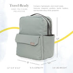 RED ROVR Mini Roo Lightweight Backpack | 6 pockets for everyday essentials (Sage)