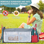 Diaper Bag Backpack, Baby Diaper Bag, Multifunctional Large Capacity, with Diaper Changing Station, Travel Diaper Bag Backpack (Blue-Green)