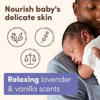Aveeno Baby Calming Comfort Bath & Body Lotion Set, Nighttime Baby Skin Care Products with Nourishing Oatmeal Plus Relaxing Lavender & Vanilla Scents, Paraben- & Phthalate -Free, 2 Items