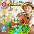 Magnetic Blocks, Magnet Tiles Building Blocks STEM Montessori Toddler Kids Toys for Boys Girls Ages 3+, Educational Construction Outdoor Toys, Classroom Must Have Learning Sensory Gifts (0.8IN)