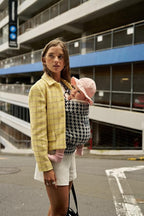 GROWNSY Baby Carrier Newborn to Toddler, Ergonomic Baby Toddler Carrier Slings Wraps with Head Support, Easy to Wear, Infant Carrier Baby Gift, Travel and Hiking Friendly,for 7 to 44 lb(Houndstooth)