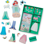 Melissa & Doug Disney Princess Ariel Magnetic Dress-Up Wooden Doll Pretend Play Set (30+ Pieces)