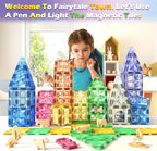 Magnetic Tiles Kids Toys STEM Sensory Toy Magnetic Building Blocks Toys for Toddlers Boys & Girls Ages 3 4 5 6 7 8+ Birthday Girls Gifts