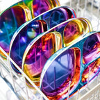 Ahimsa Stainless Steel Plates for Kids - Divided Plates for Toddlers, Pediatrician Designed, Non Toxic Toddler Plate, BPA Free & Dishwasher Safe (Rainbow Set of 4)