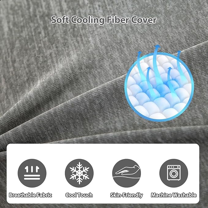 Amagoing Cooling Pregnancy Pillow for Sleeping, 55 inch U Shaped Full Body Maternity Pillow Support for Back, Hip, Belly, Legs for Pregnant Women, Removable Cooling Cover, Pregnant Women Must Have