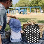 Breastmilk Cooler Bag with Ice Pack Fits 4 Baby Bottles Up to 9 Ounce Insulated Baby Bottle Bag Breast Milk Cooler on The Go with Strap Baby Bottle Cooler Bag for Nursing Mom Daycare or Travel