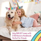 Unicorn Painting Kit for Girls - STEM Certified Unicorn Craft for Girls Ages 4-6 & up- Paint Your Own Arts and Crafts Includes 2 DIY Headbands & 8 Kids Painting Crafts for Fun Screen-Free Play