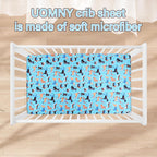 Crib Sheet - Fitted Crib Sheet Baby Sheet for Standard Crib and Toddler mattresses Nursery Bedding Sheet Crib Mattress Sheets for Boys and Girls 1 Pack Dog Toddler Sheet by UOMNY