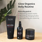 Pregnancy Bump Box, 3-Step Routine, Kit with Belly Scrub, Oil and Butter for Stretch Marks, Organic, Maternity Skin Care, Clean Beauty, The Perfect Gifts for Expectant Moms