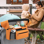 Accmor Universal Stroller Organizer with Insulated Cup Holder Detachable Phone Bag and Shoulder Strap,Stroller Bag Caddy Organizer Fits for Uppababy, Baby Jogger, Britax Strollers