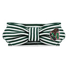 Creative Knitwear Minot State Beavers Infant Girls Hunter/White Striped Hair Knot Headband Embroidered Logo - Size Newborn - 4T